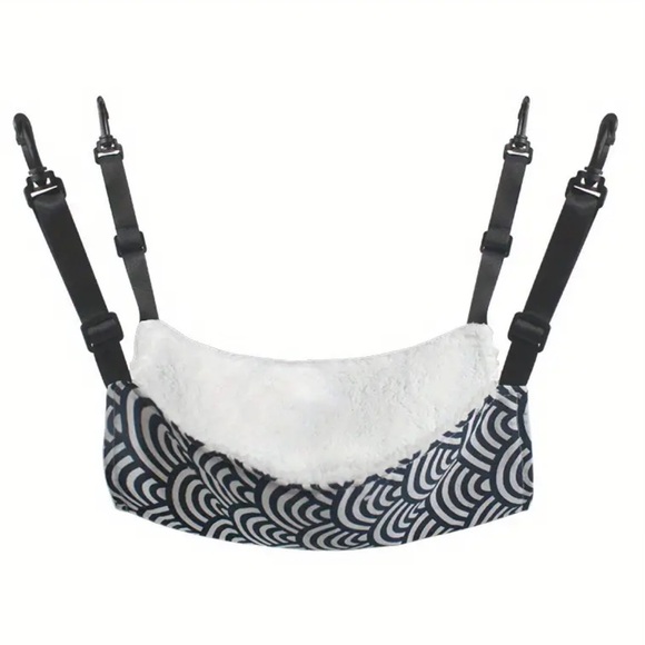Adjustable Polyester Pet Hammock with Soft Fleece Lining with Durable Straps - Picture 1 of 2